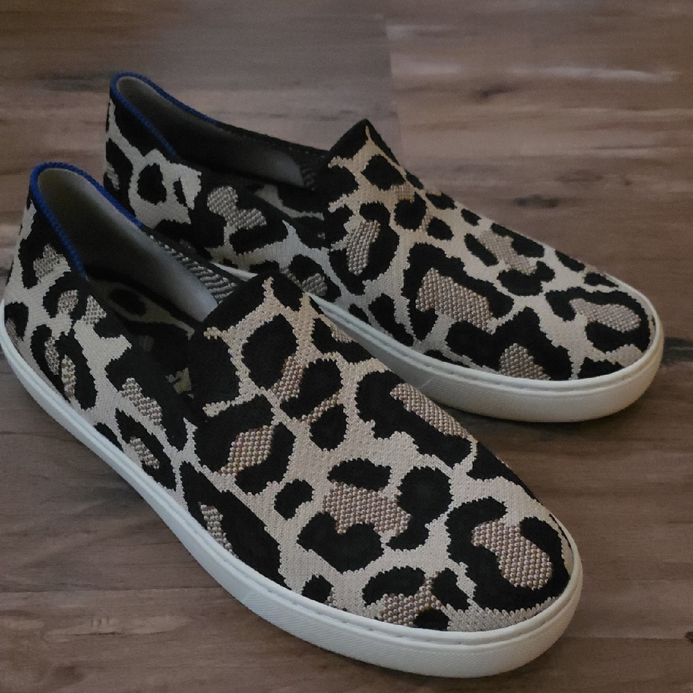 Rothy's Leopard Slip On Shoes